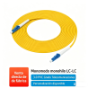 3m LC-LC Single Mode Duplex Fiber Patch Cord, Telecom Grade, 1 Core